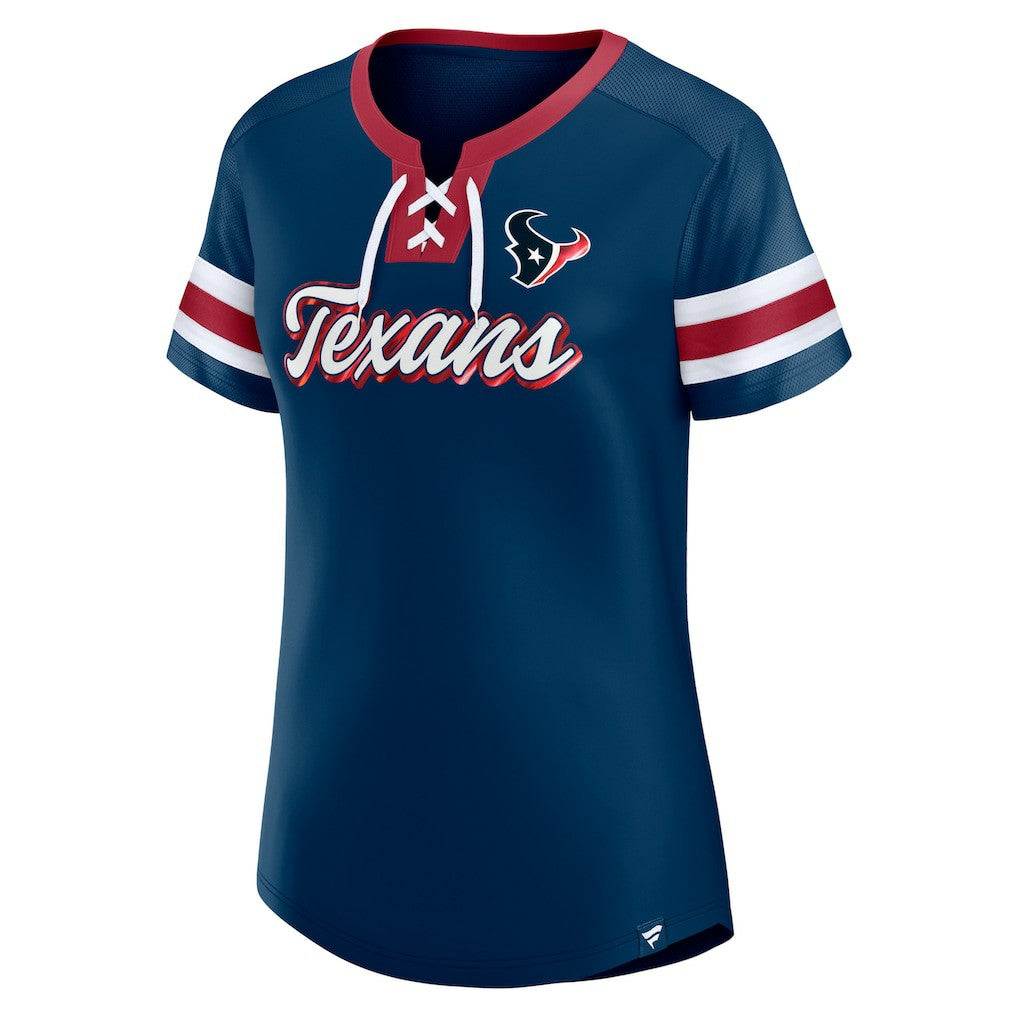 Houston Texans Women's Original State Lace-Up T-Shirt | NFL Outlet