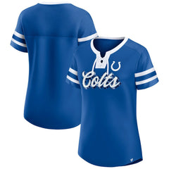 Indianapolis Colts Women's Original State Lace-Up T-Shirt | NFL New