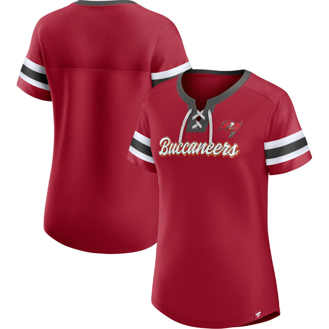 Tampa Bay Buccaneers Women's Original State Lace-Up T-Shirt | NFL Online