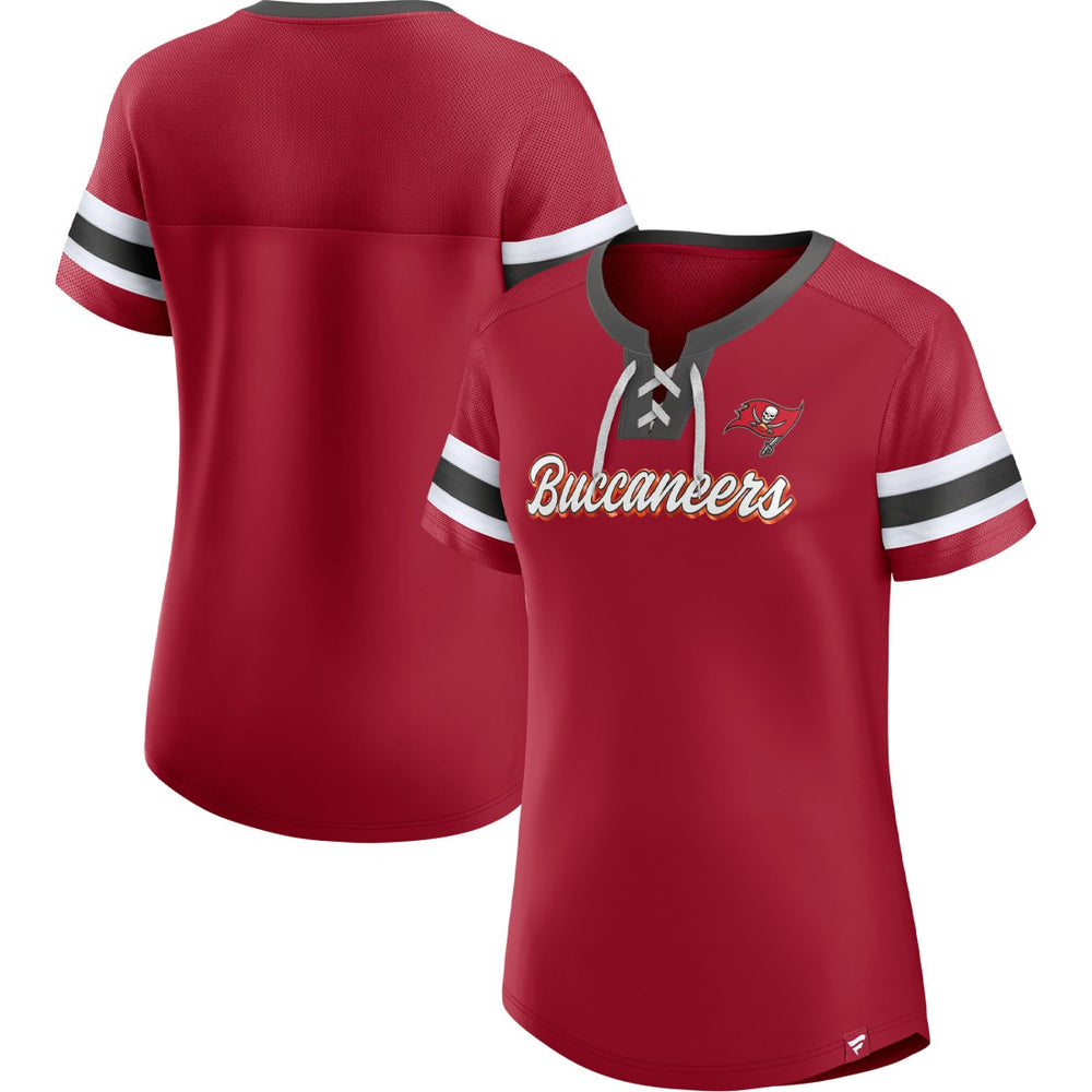 Tampa Bay Buccaneers Women's Original State Lace-Up T-Shirt | NFL Online