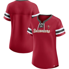 Tampa Bay Buccaneers Women's Original State Lace-Up T-Shirt | NFL Online