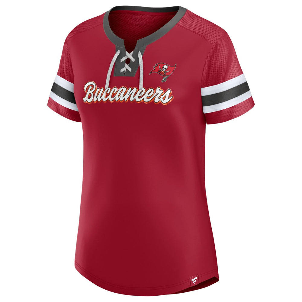 Tampa Bay Buccaneers Women's Original State Lace-Up T-Shirt | NFL Online