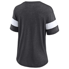 New Orleans Saints Women's Distressed Team Tri-Blend V-Neck T-Shirt | NFL US