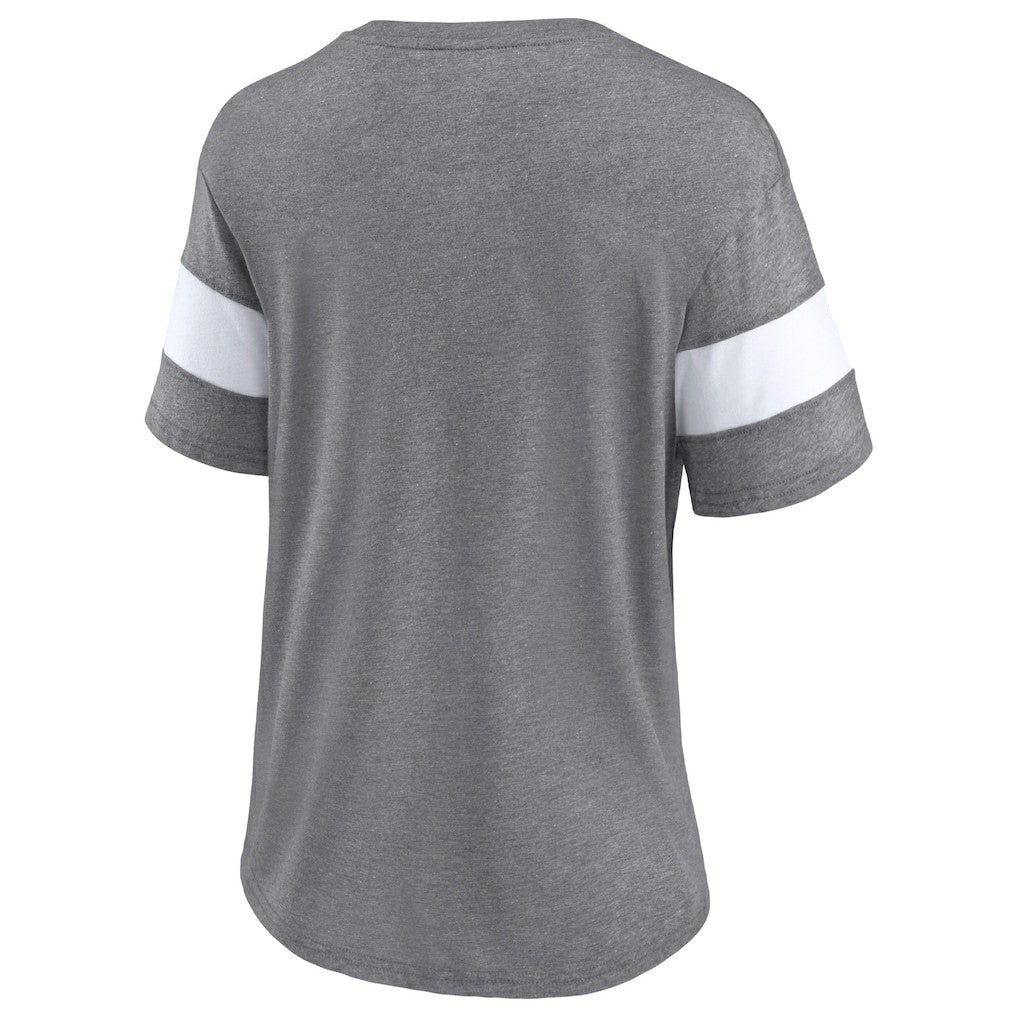 Cleveland Browns Women's Distressed Team Tri-Blend V-Neck T-Shirt | NFL US