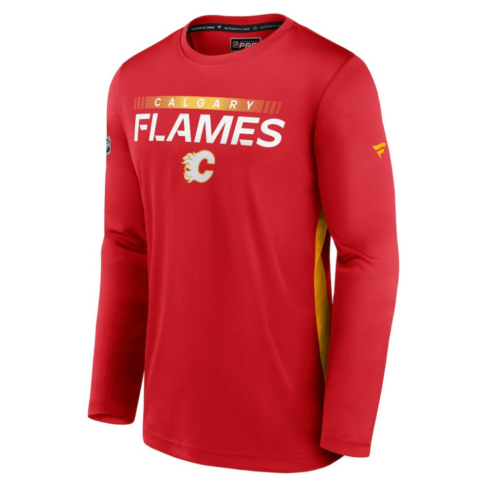 Calgary Flames Fanatics Authentic Pro Rink Performance Long Sleeve T-Shirt -  NHL T-shirts