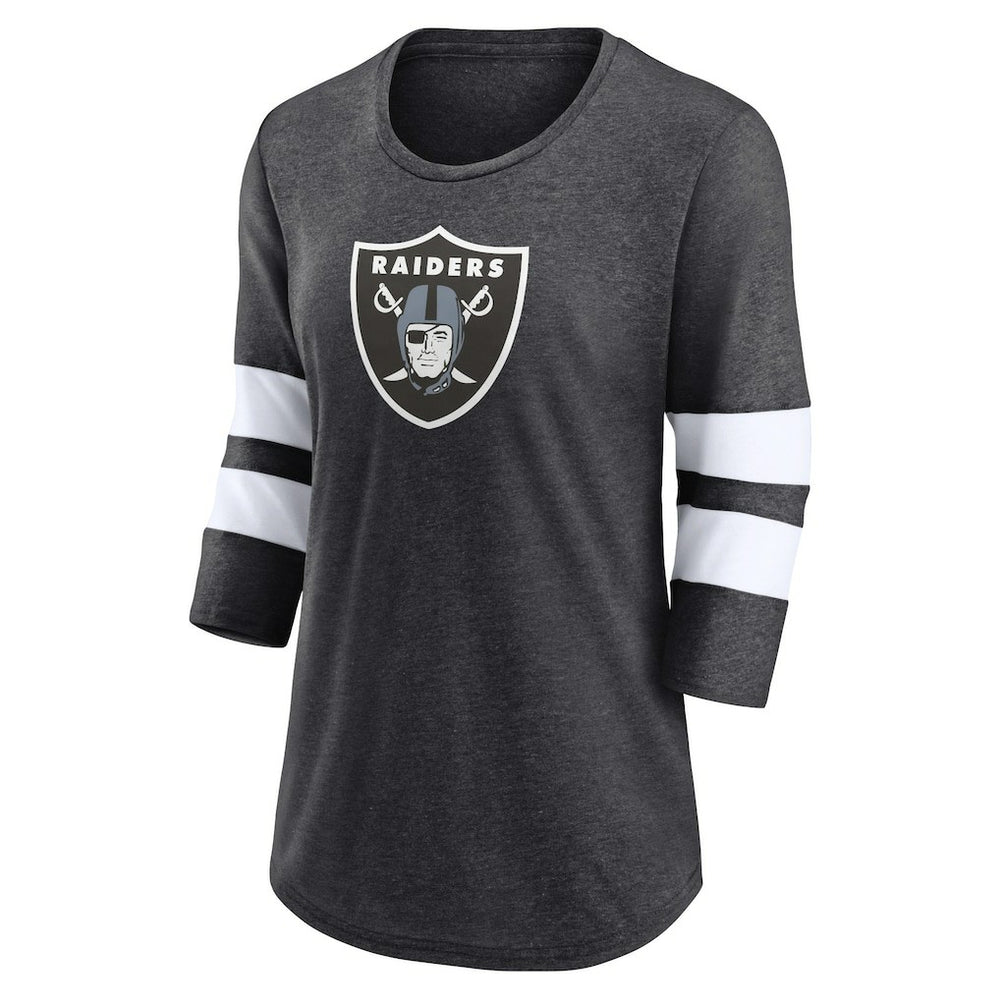 Las Vegas Raiders Women's Primary Logo 3/4 Sleeve Scoop Neck T-Shirt | NFL On sale
