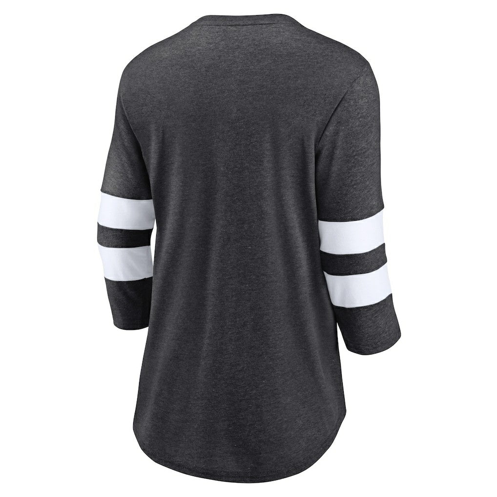 Las Vegas Raiders Women's Primary Logo 3/4 Sleeve Scoop Neck T-Shirt | NFL On sale