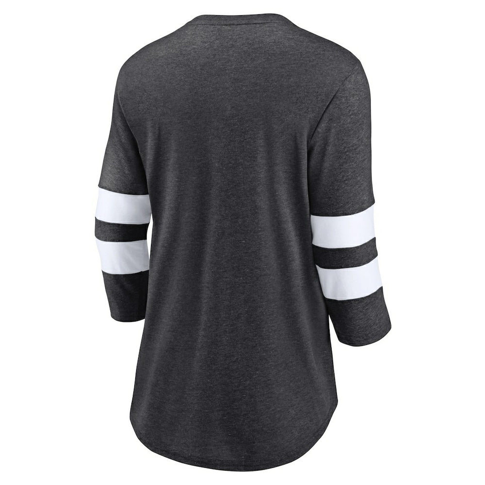 Las Vegas Raiders Women's Primary Logo 3/4 Sleeve Scoop Neck T-Shirt | NFL On sale