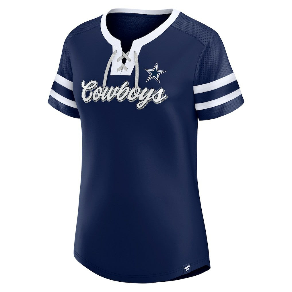 Dallas Cowboys Women's Original State Lace-Up T-Shirt | NFL New