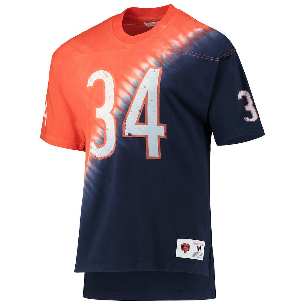 Chicago Bears Walter Payton  Retired Player Name & Number Diagonal Tie-Dye V-Neck T-Shirt | NFL On sale