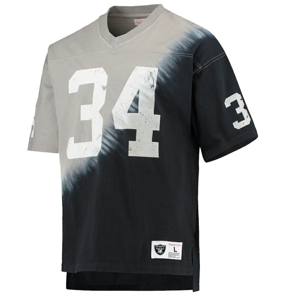 Las Vegas Raiders Bo Jackson  Retired Player Name & Number Diagonal Tie-Dye V-Neck T-Shirt | NFL On sale
