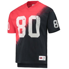 San Francisco 49ers Jerry Rice  Retired Player Name & Number Diagonal Tie-Dye V-Neck T-Shirt | NFL Online