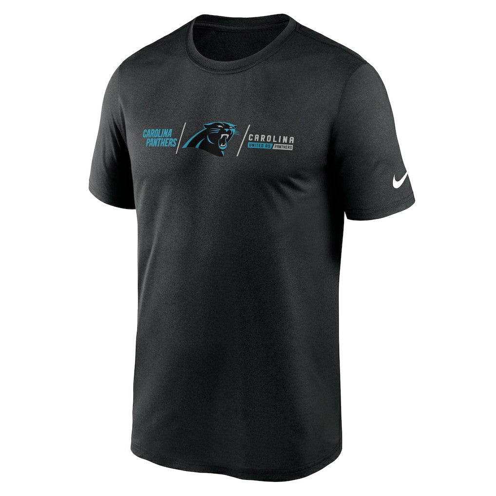 Carolina Panthers Horizontal Lockup Legend Performance T-Shirt | NFL On sale