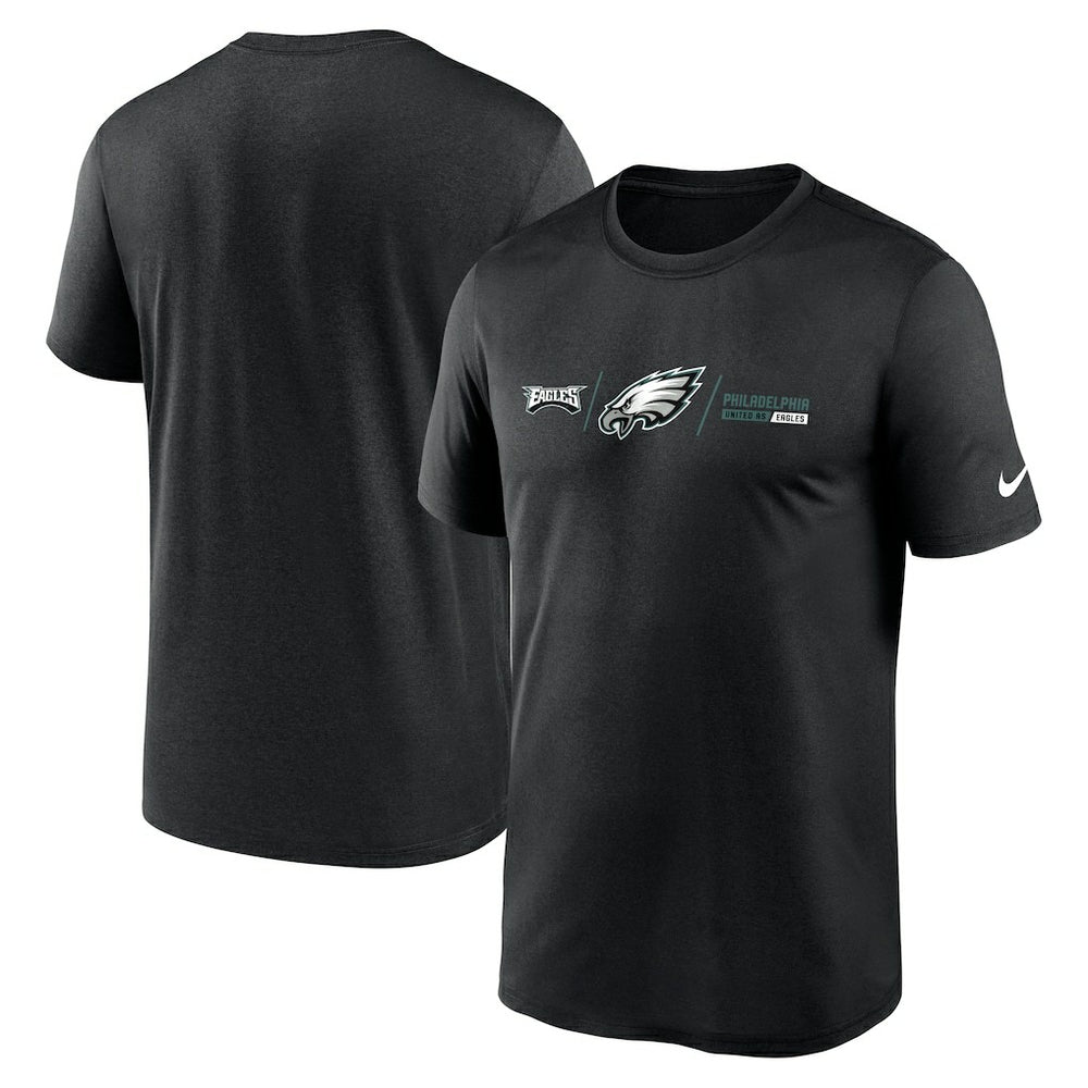 Philadelphia Eagles Horizontal Lockup Legend T-Shirt | NFL Hot
