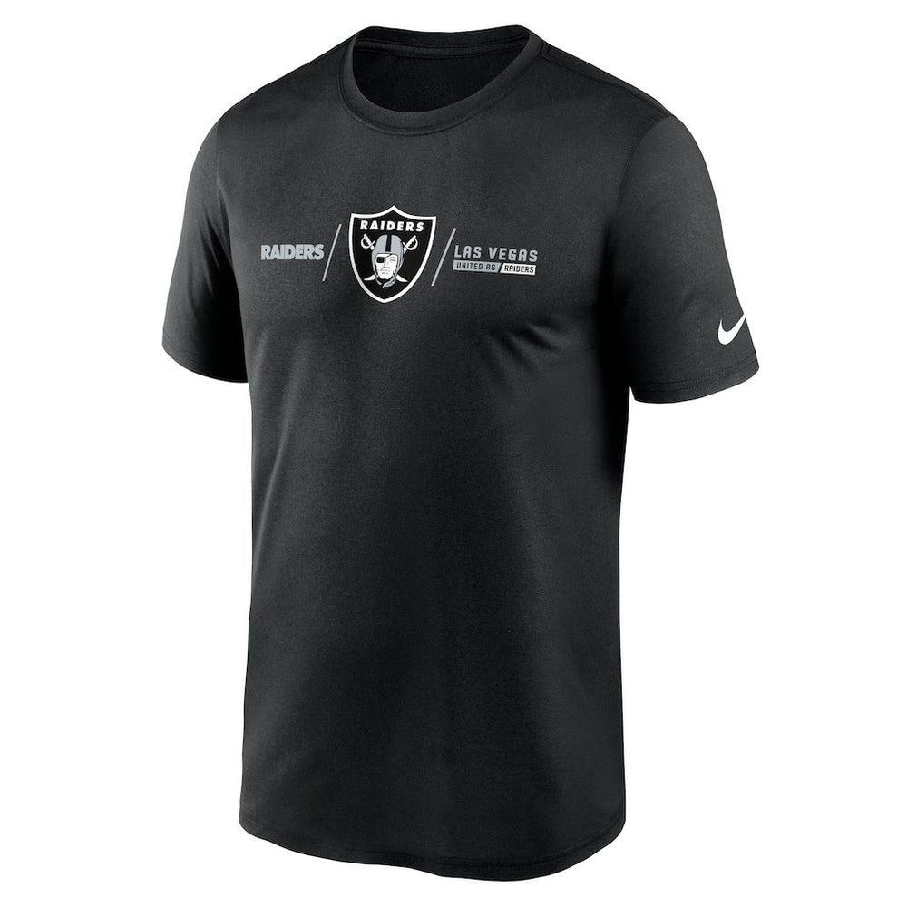 Las Vegas Raiders Horizontal Lockup Legend Performance T-Shirt | NFL Near me