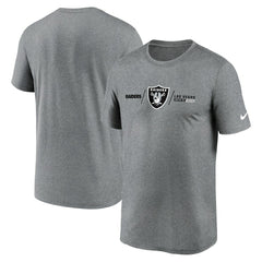 Las Vegas Raiders Horizontal Lockup Legend Performance T-Shirt | NFL US