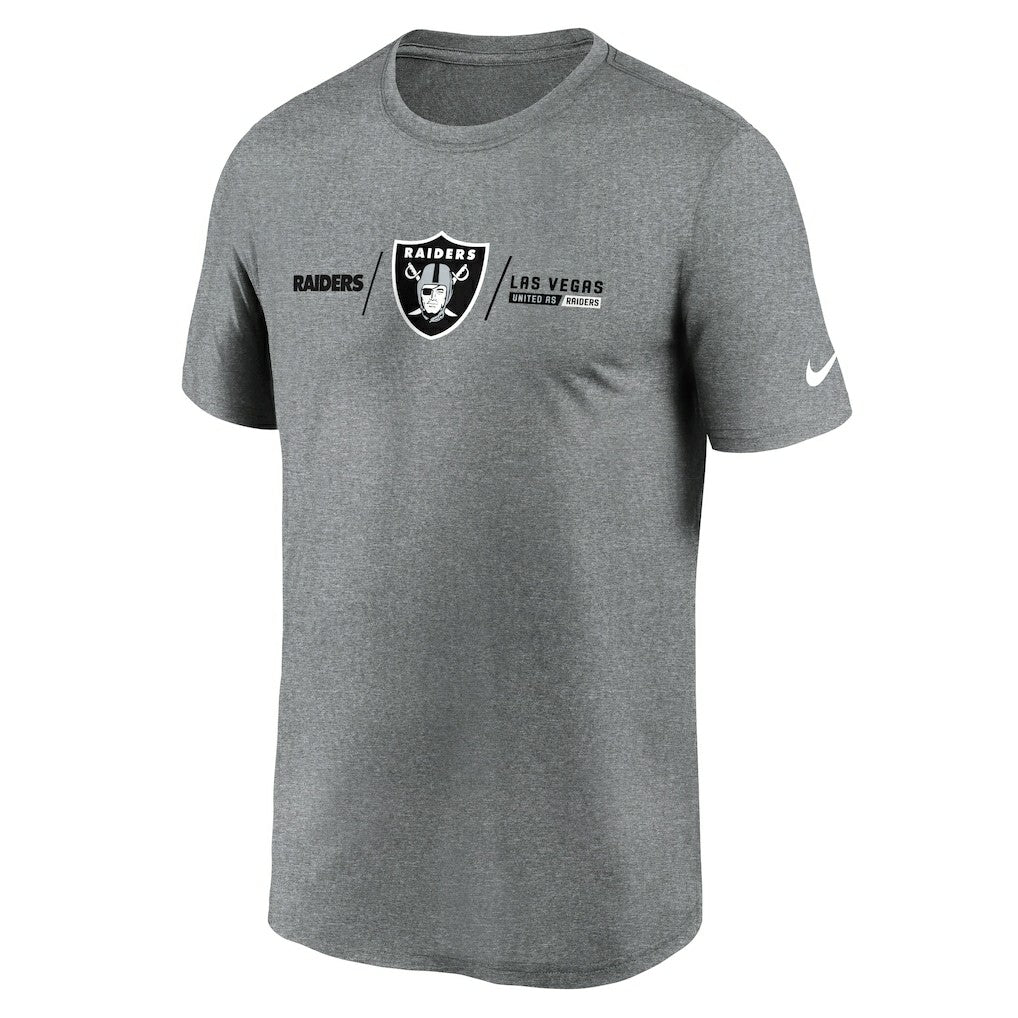 Las Vegas Raiders Horizontal Lockup Legend Performance T-Shirt | NFL US