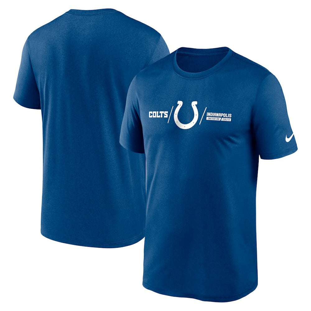 Indianapolis Colts Horizontal Lockup Legend Performance T-Shirt | NFL Online
