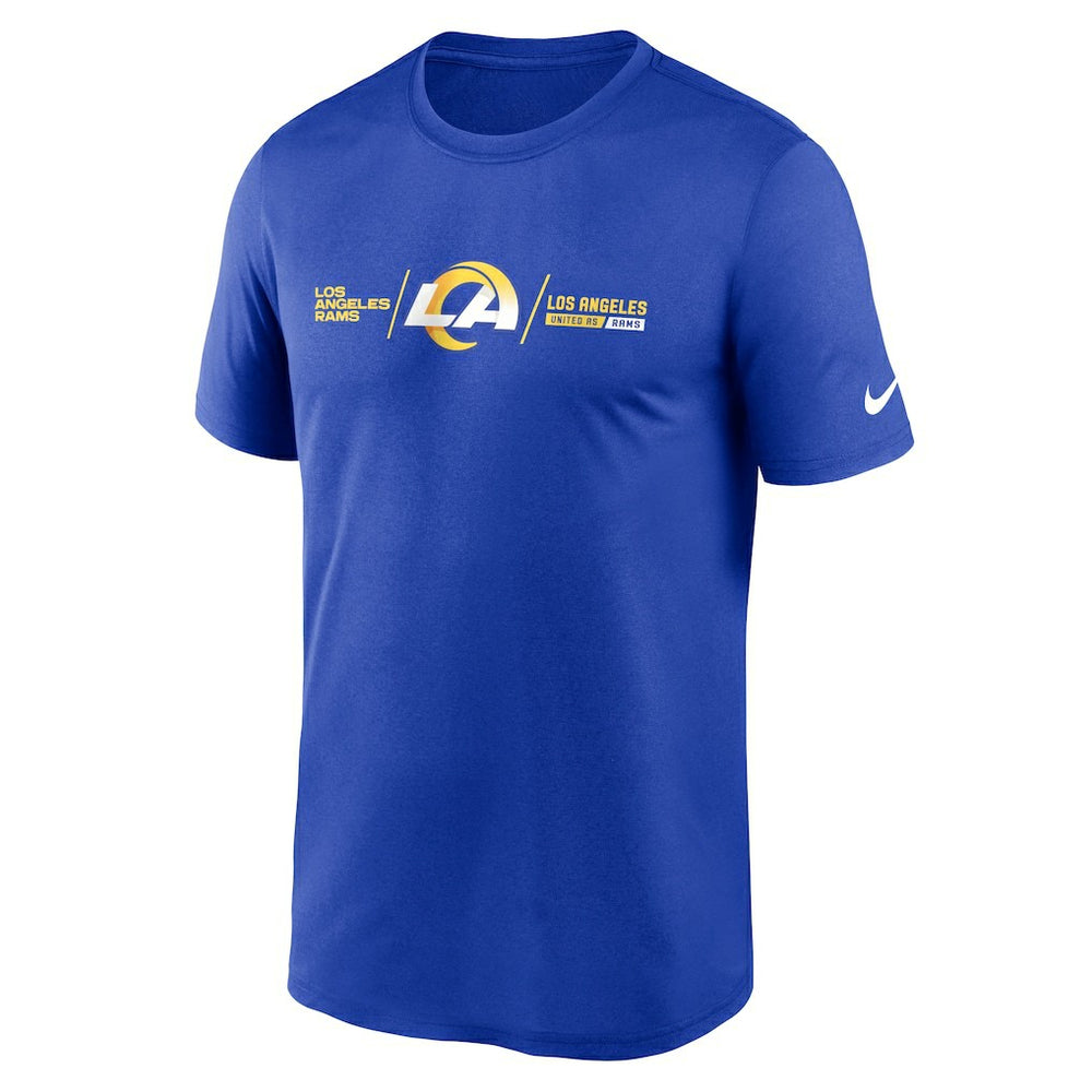 Los Angeles Rams Horizontal Lockup Legend Performance T-Shirt | NFL Near me