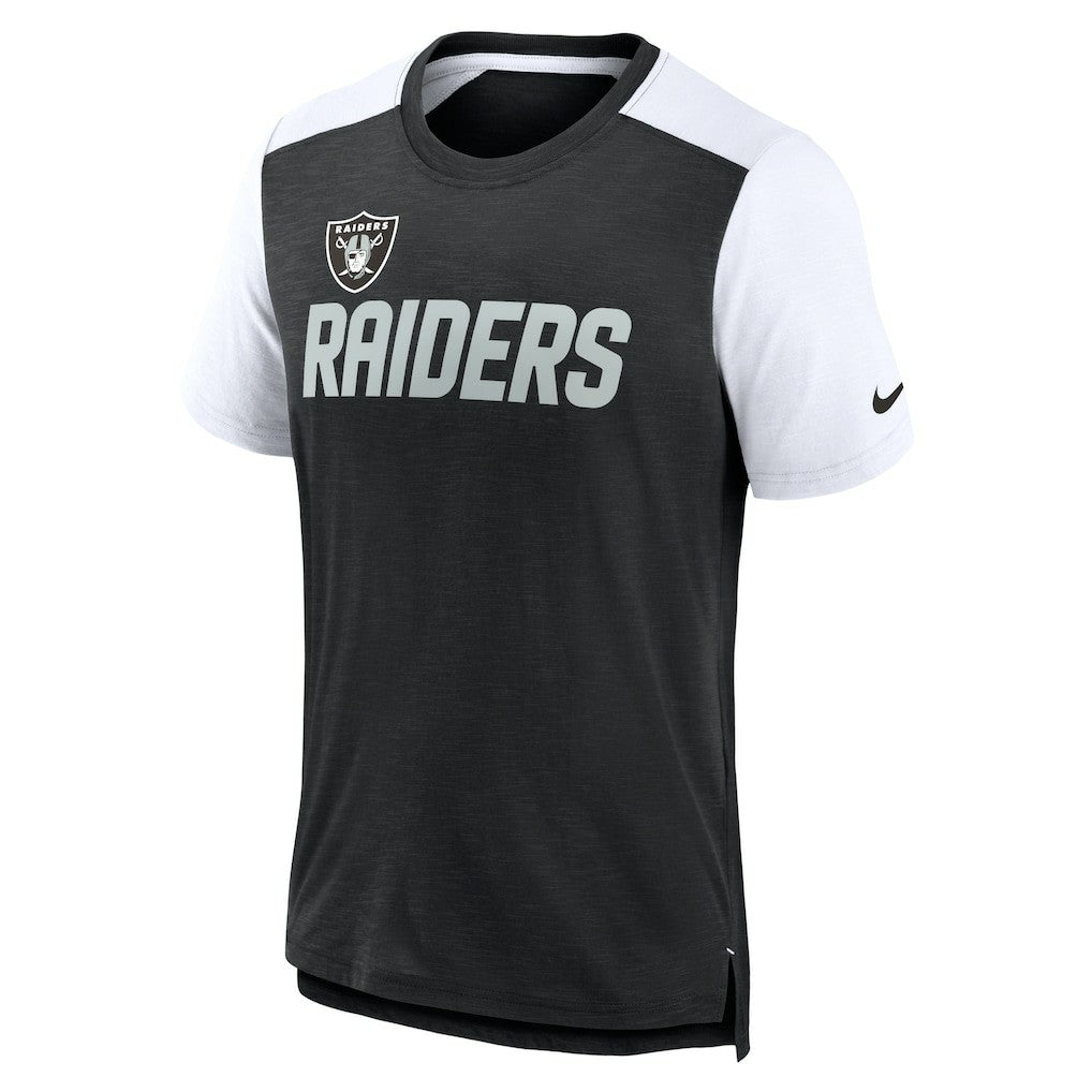 Las Vegas Raiders Color Block Team Name T-Shirt | NFL Discount
