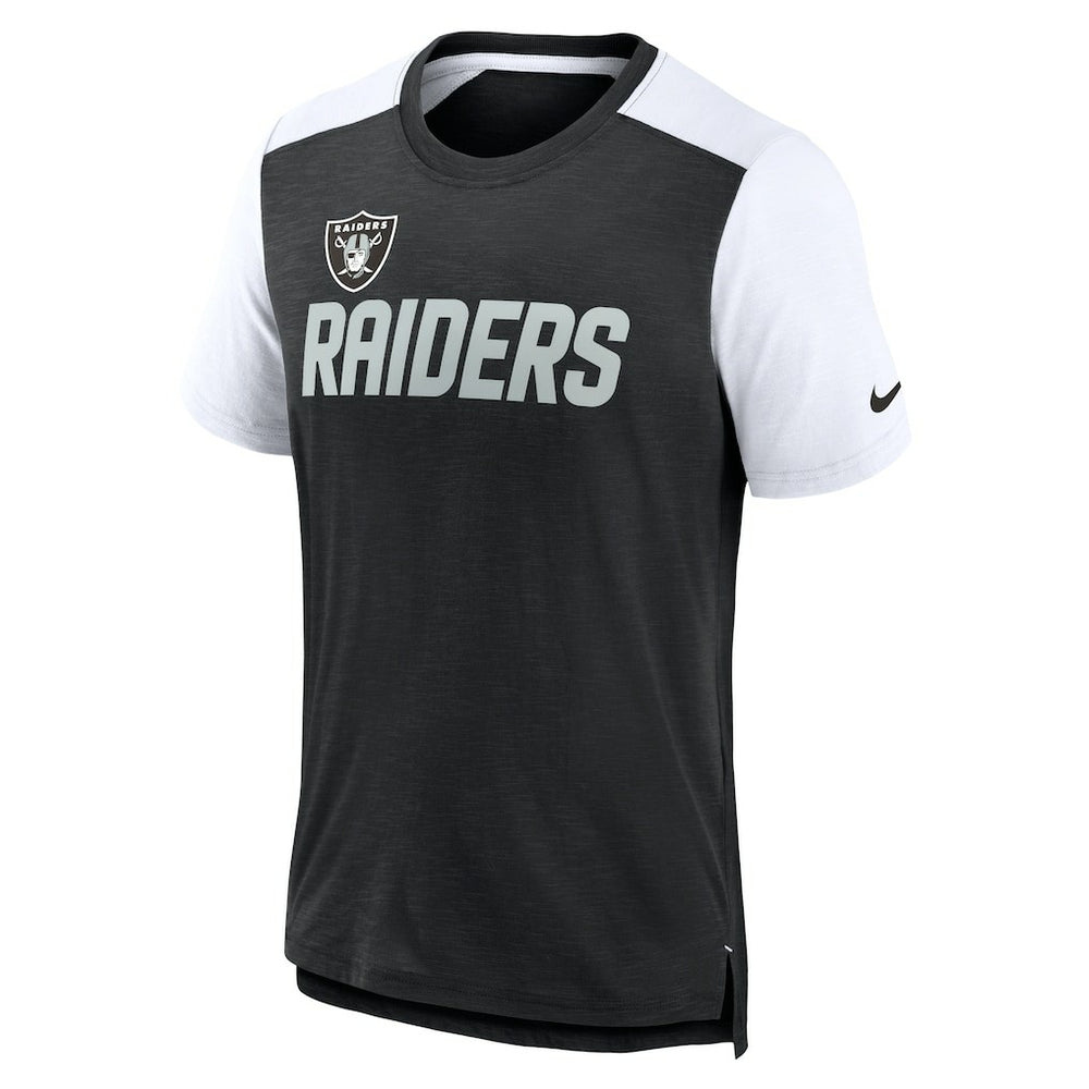 Las Vegas Raiders Color Block Team Name T-Shirt | NFL Discount