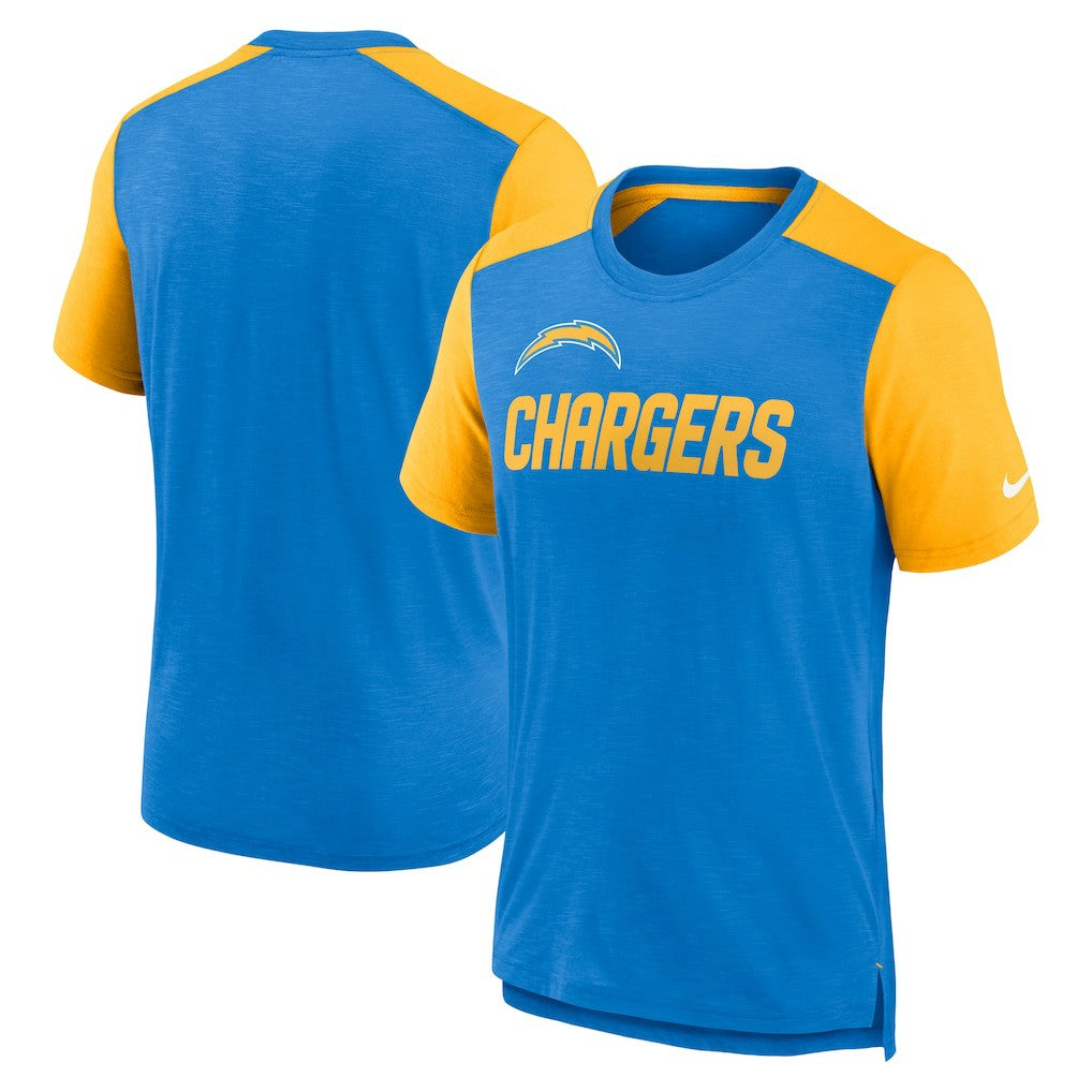 Los Angeles Chargers Color Block Team Name T-Shirt | NFL Hot