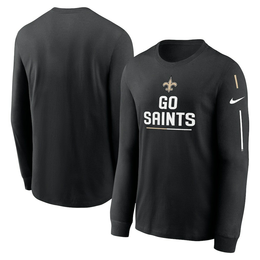 New Orleans Saints Team Slogan Long Sleeve T-Shirt | NFL Hot
