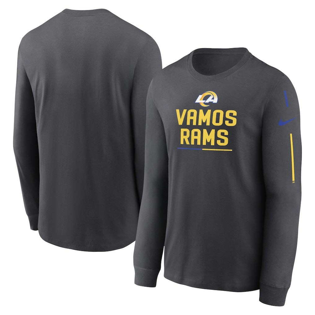 Los Angeles Rams Team Slogan Long Sleeve T-Shirt | NFL Sale
