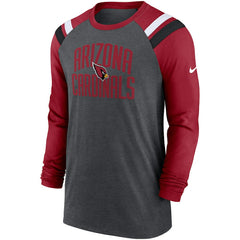 Arizona Cardinals Tri-Blend Raglan Athletic Long Sleeve Fashion T-Shirt | NFL New
