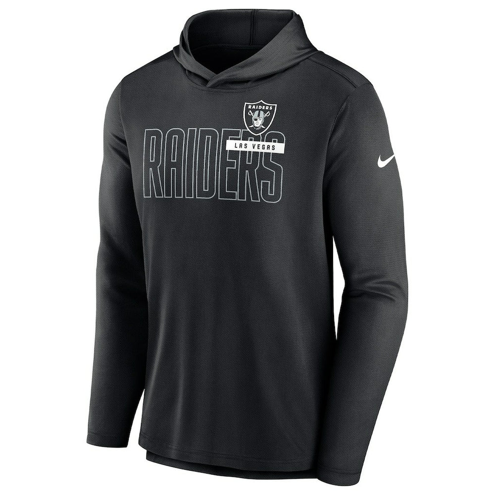 Las Vegas Raiders Lightweight Performance Hooded Long Sleeve T-Shirt | NFL Sale
