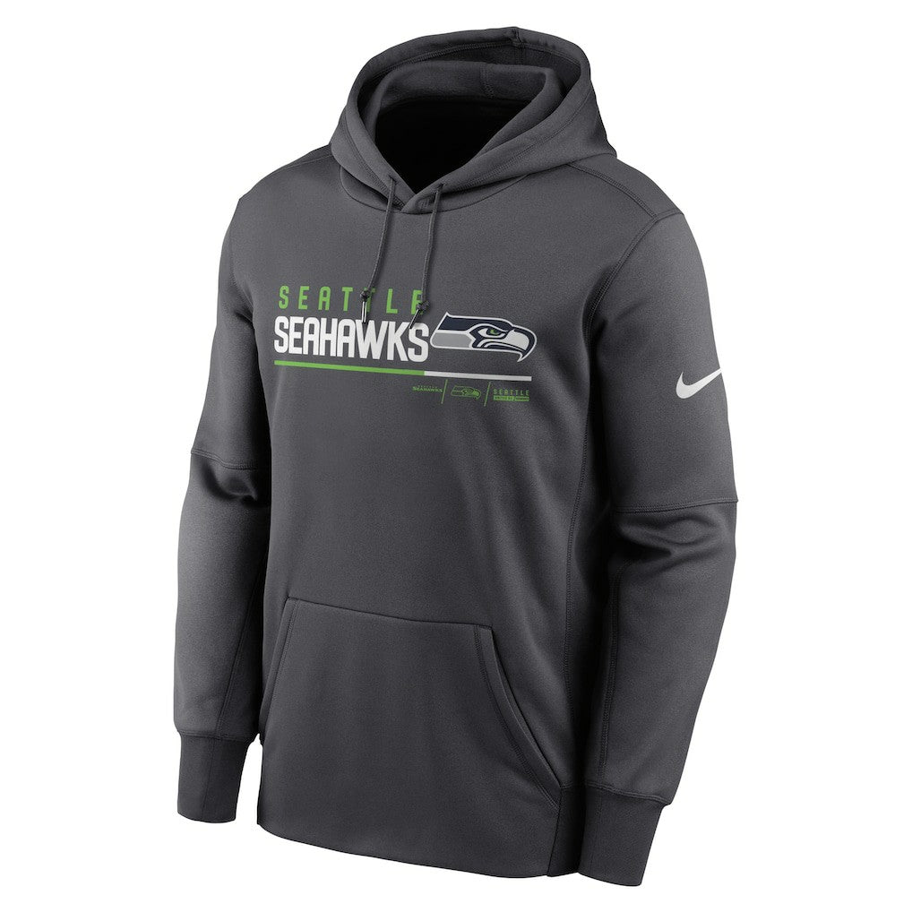 Seattle Seahawks Prime Logo Name Split Pullover Hoodie | NFL On sale