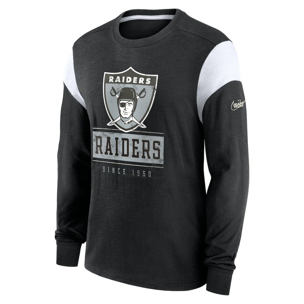 Las Vegas Raiders Oakland Raiders Rewind Playback Helmet Long Sleeve T-Shirt | NFL Outlet
