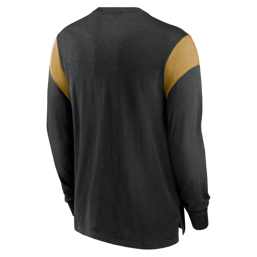 New Orleans Saints Rewind Playback Helmet Long Sleeve T-Shirt | NFL Outlet