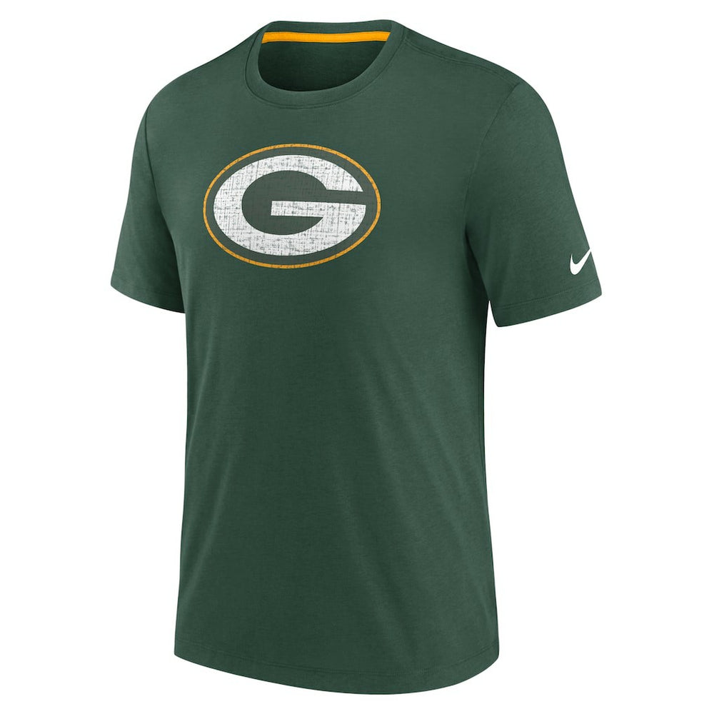 Green Bay Packers Rewind Playback Logo Tri-Blend T-Shirt | NFL Sale