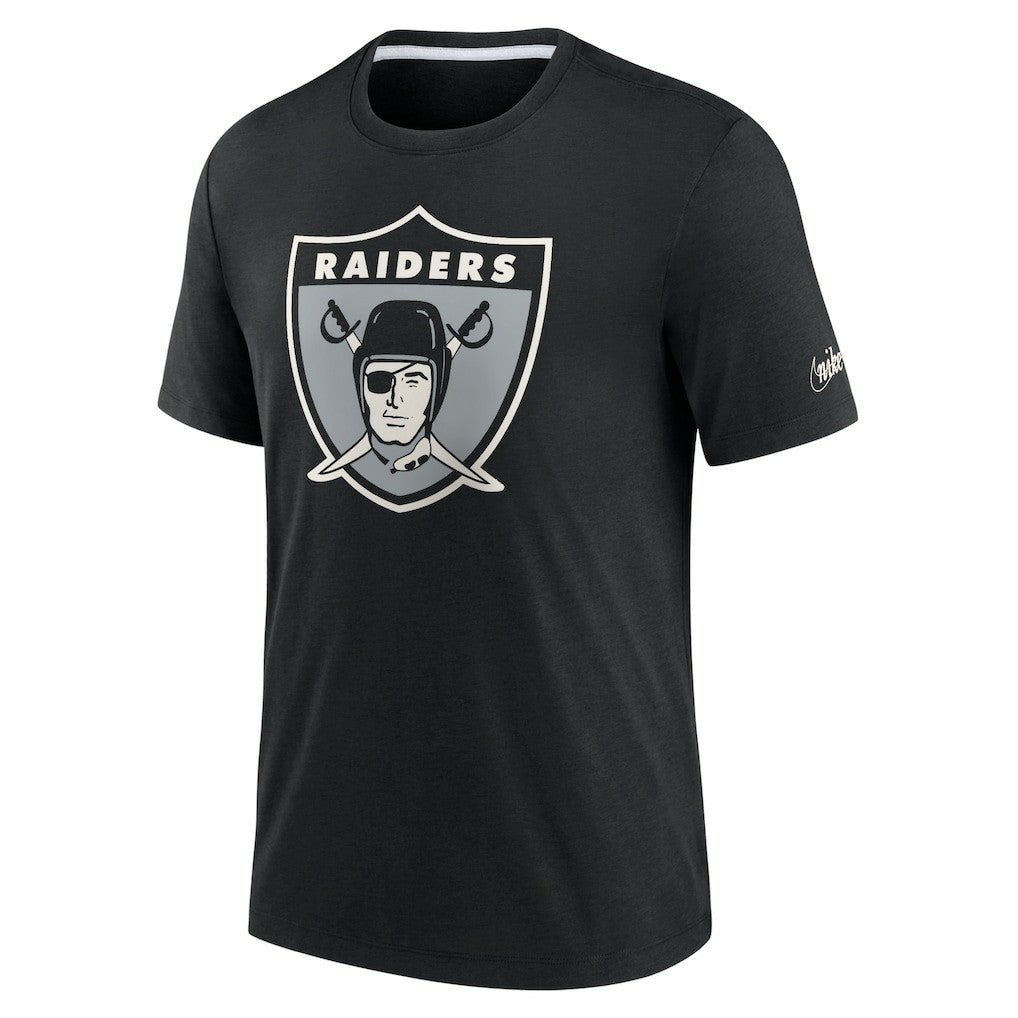 Las Vegas Raiders Rewind Playback Logo Tri-Blend T-Shirt | NFL Hot