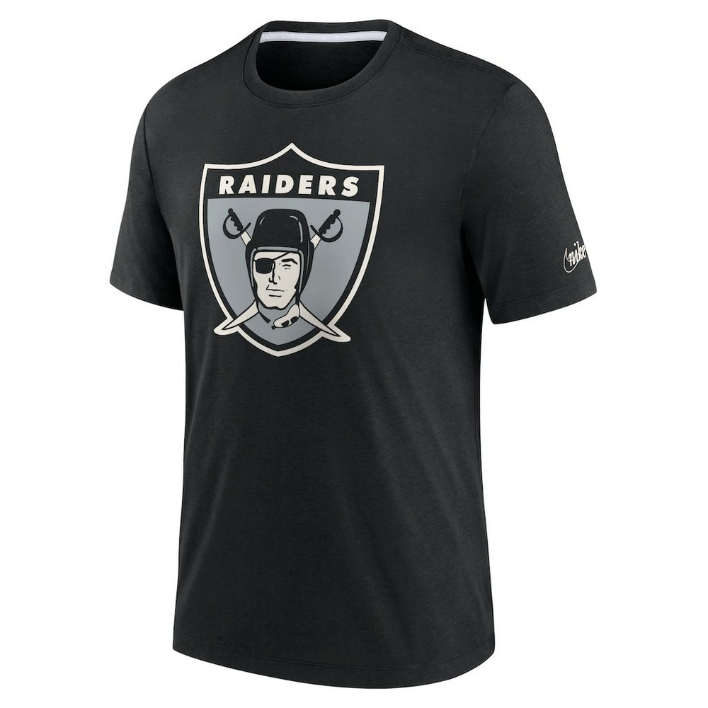 Las Vegas Raiders Rewind Playback Logo Tri-Blend T-Shirt | NFL Hot