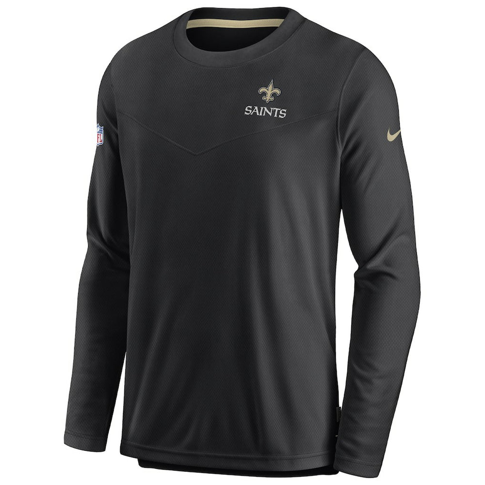New Orleans Saints Sideline Lockup Performance Pullover Sweatshirt | NFL Outlet