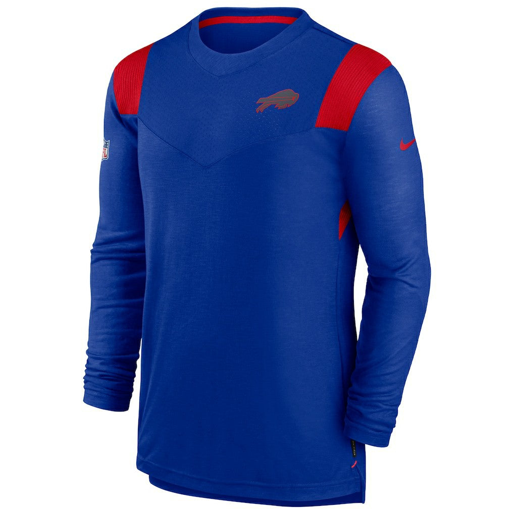 Buffalo Bills Sideline Tonal Logo Performance Player Long Sleeve T-Shirt | NFL US