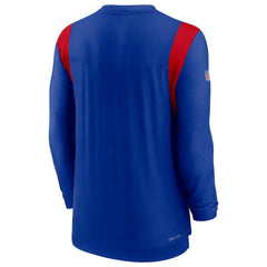 Buffalo Bills Sideline Tonal Logo Performance Player Long Sleeve T-Shirt | NFL US