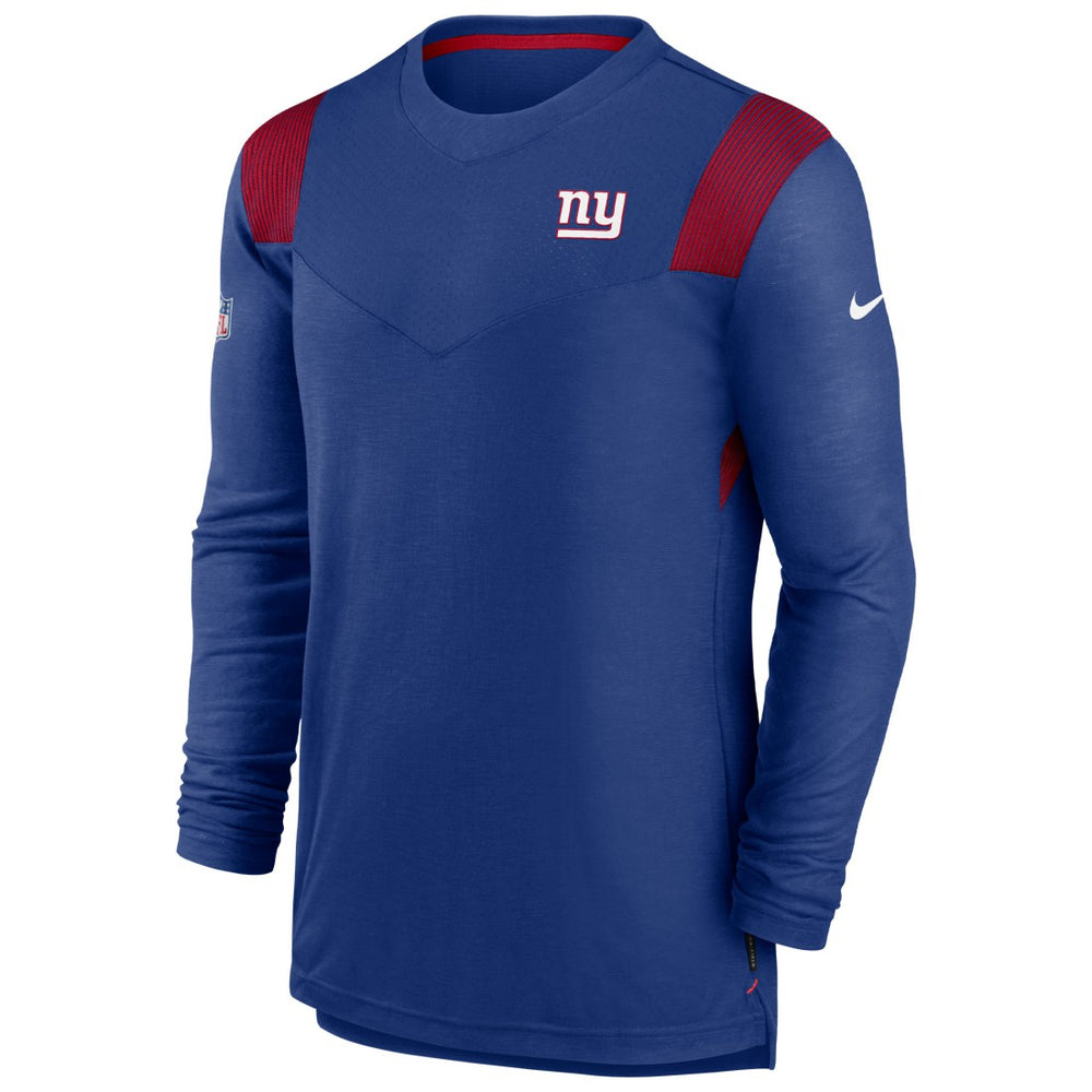 New York Giants Sideline Tonal Logo Performance Player Long Sleeve T-Shirt | NFL Near me