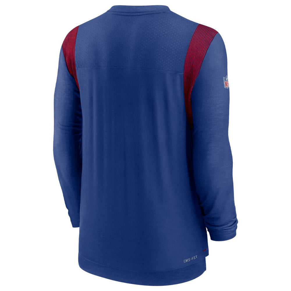 New York Giants Sideline Tonal Logo Performance Player Long Sleeve T-Shirt | NFL Near me