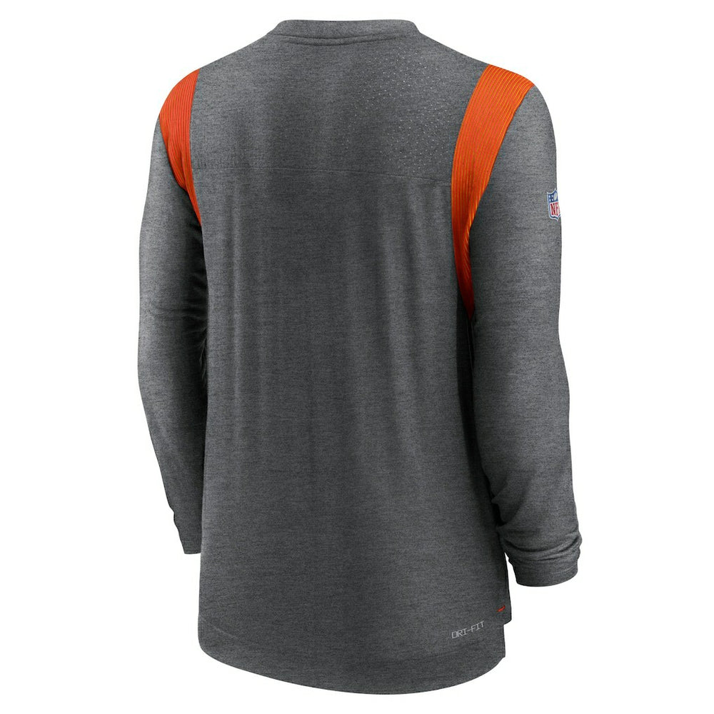 Cleveland Browns Sideline Tonal Logo Performance Player Long Sleeve T-Shirt | NFL Outlet