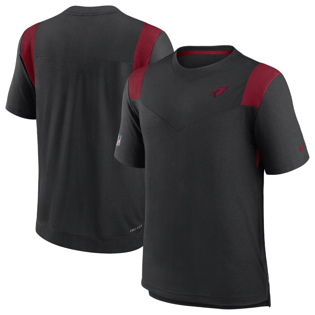 Arizona Cardinals Sideline Tonal Logo Performance Player T-Shirt | NFL New