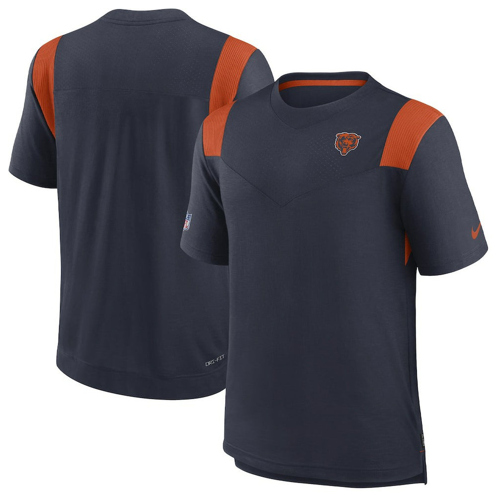 Chicago Bears Sideline Tonal Logo Performance Player T-Shirt | NFL On sale