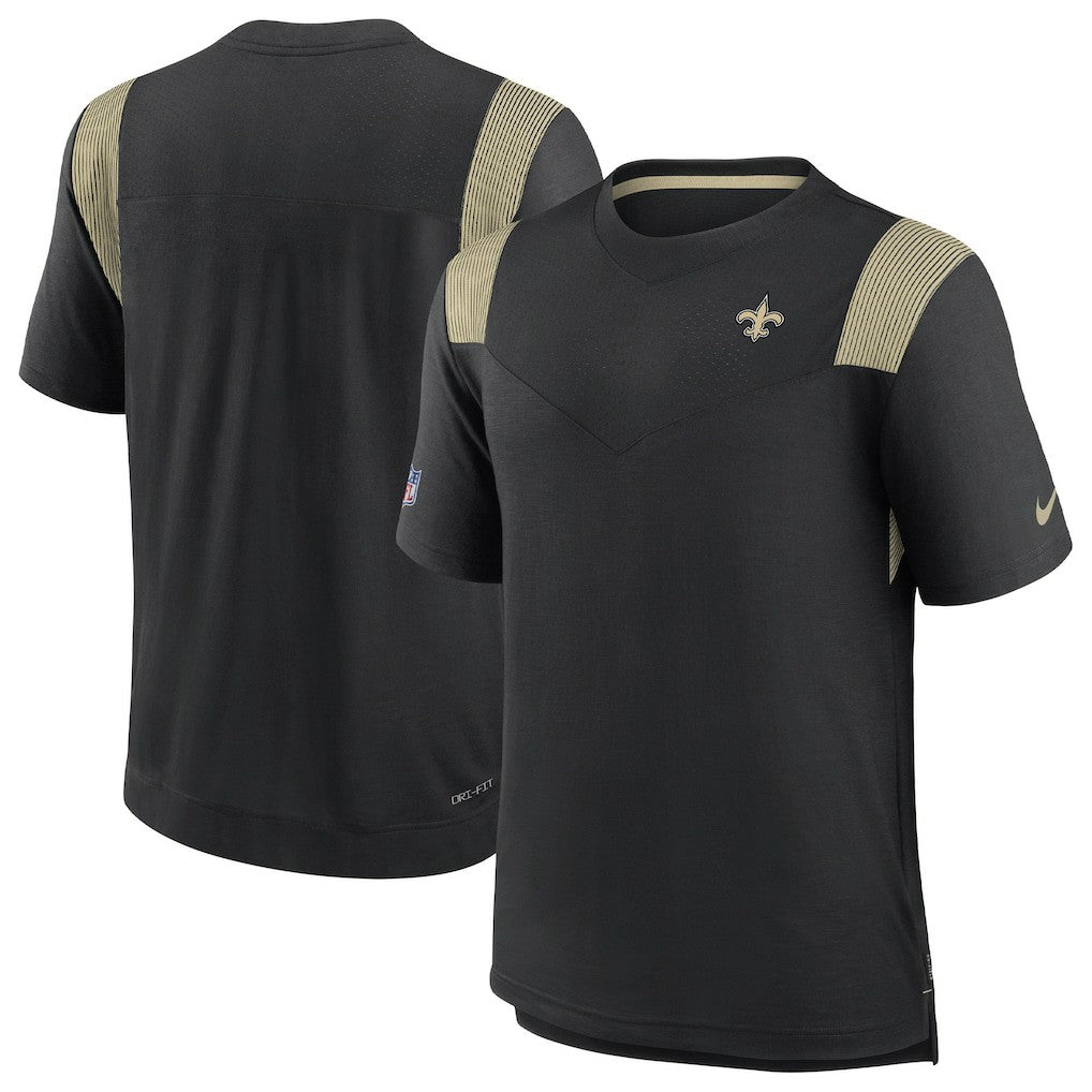 New Orleans Saints Sideline Tonal Logo Performance Player T-Shirt | NFL Discount