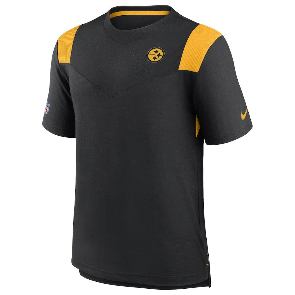 Pittsburgh Steelers Sideline Tonal Logo Performance Player T-Shirt | NFL New