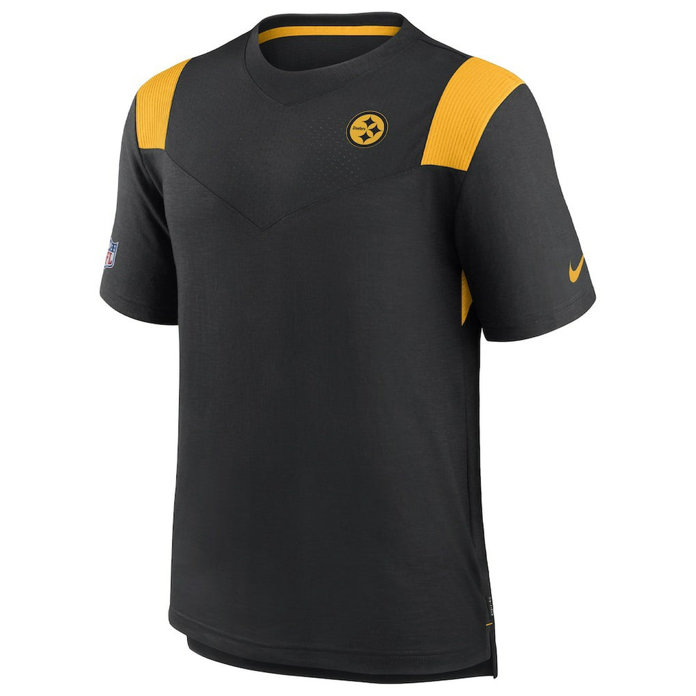 Pittsburgh Steelers Sideline Tonal Logo Performance Player T-Shirt | NFL New
