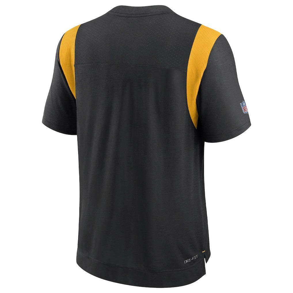 Pittsburgh Steelers Sideline Tonal Logo Performance Player T-Shirt | NFL New