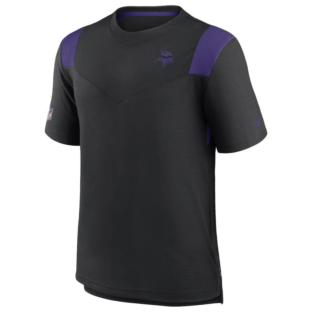 Minnesota Vikings Sideline Tonal Logo Performance Player T-Shirt | NFL Discount