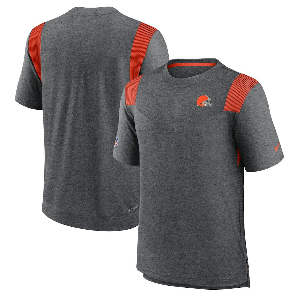 Cleveland Browns Sideline Tonal Logo Performance Player T-Shirt | NFL New